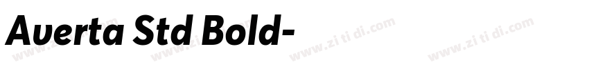 Averta Std Bold字体转换